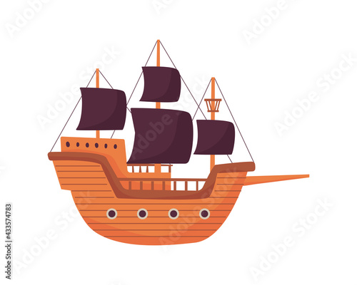 pirate wooden ship