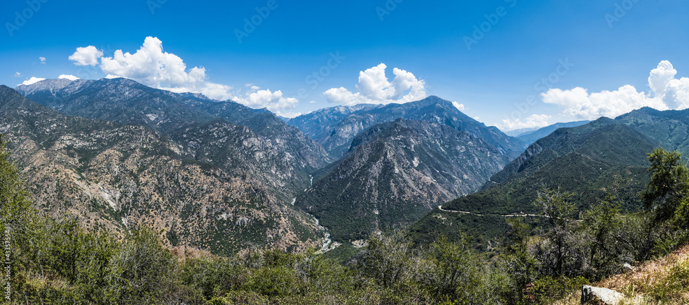 King's Canyon and Sierra Nevada mountains in the USA