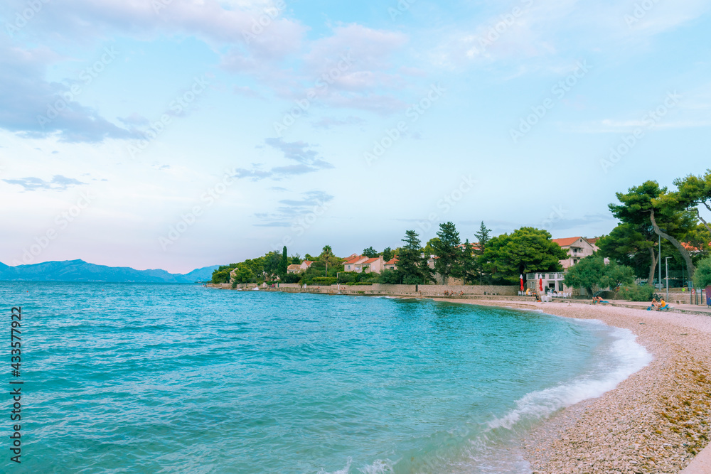 Beautiful view of Sutivan beach on the island of Brac, Croatia