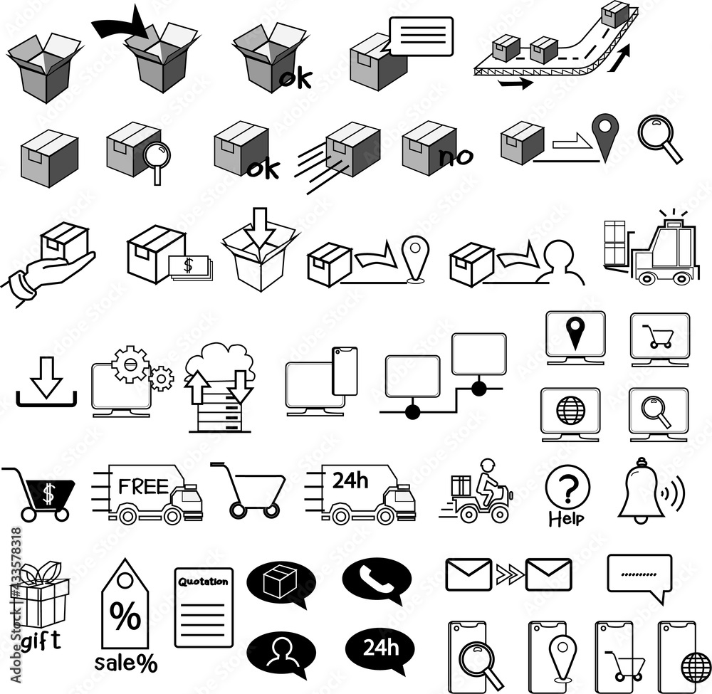 Business icons set. Icons for business,logistics transport Business icons set. Icons for business,logistics transport