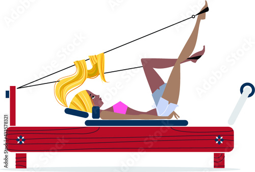 Pilates Girl - Illustration

