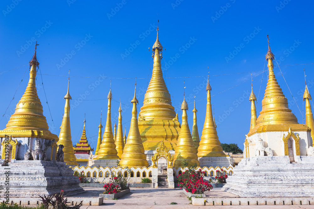 Buddhist tample, Pindaya, Burma, Myanmar.