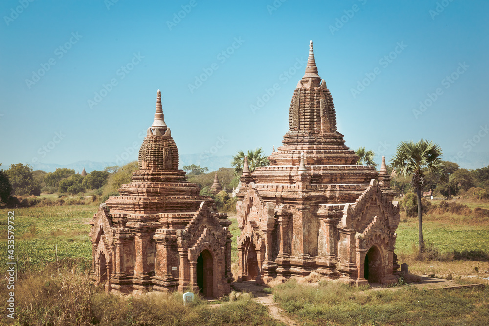 Temples of Bagan, Burma, Myanmar, Asia.