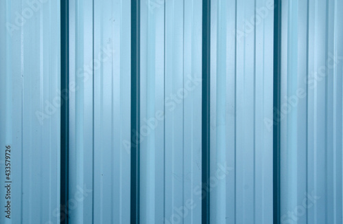 Blue Color Wallpaper Metal Sheet Vertical Texture