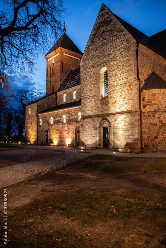 Romanesque Catholic collegiate church in Kruszwica - Kujawsko-Pomorskie Poland 