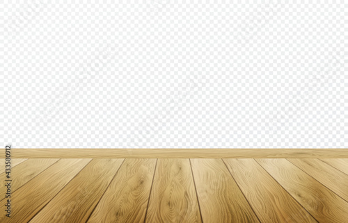 Realistic wood texture background. Wood floor texture mockup. Vector illustration
