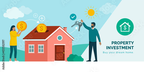 Couple investing in real estate