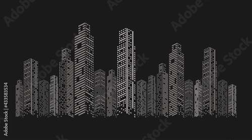 white buildings facades