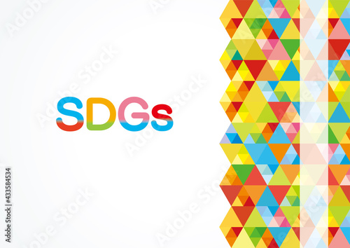SDGs　カラフルなイメージ背景デザイン