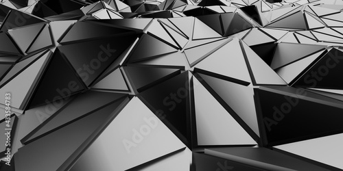 Chrome Metallic Glossy Futuristic Background