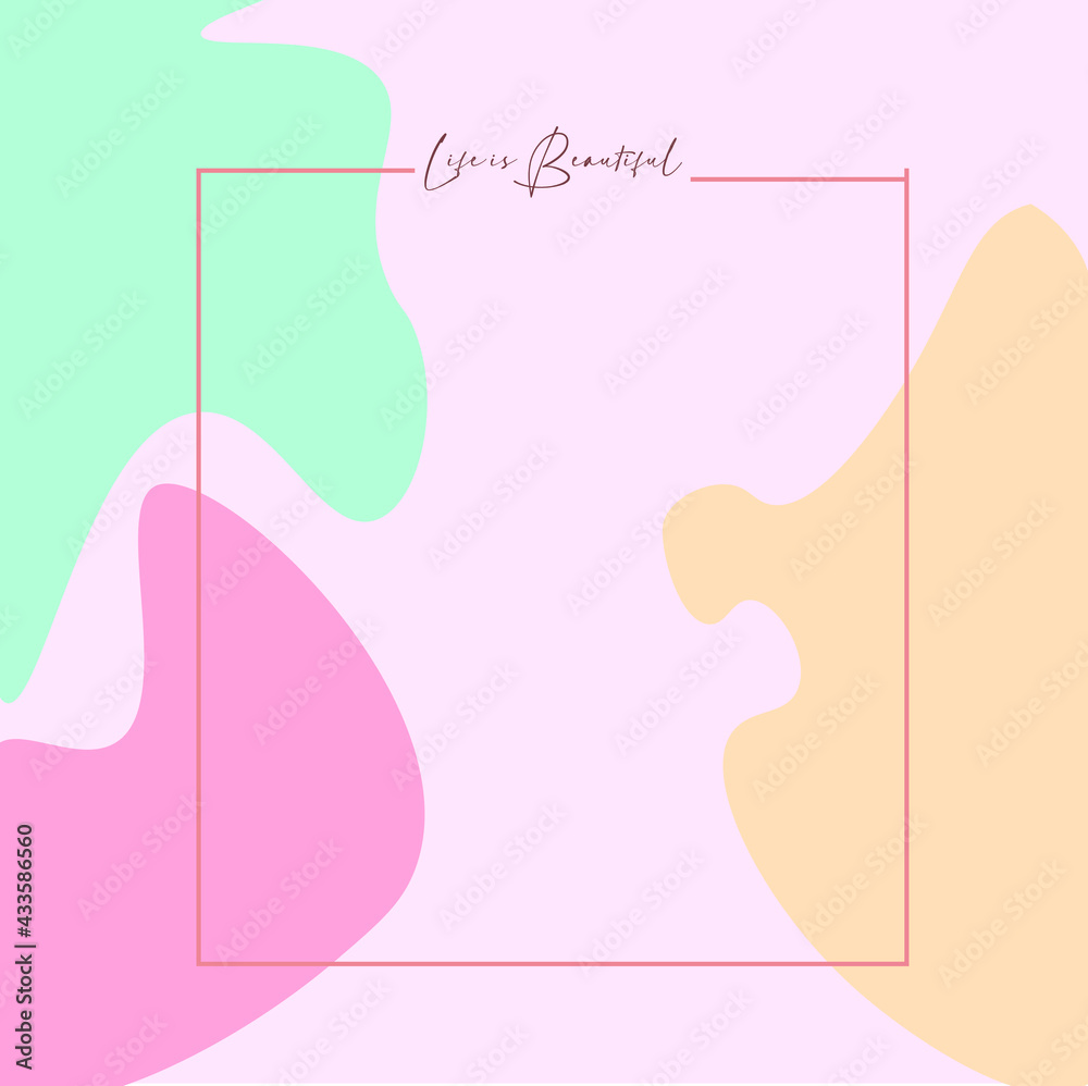 Vector abstract background in pastel colors