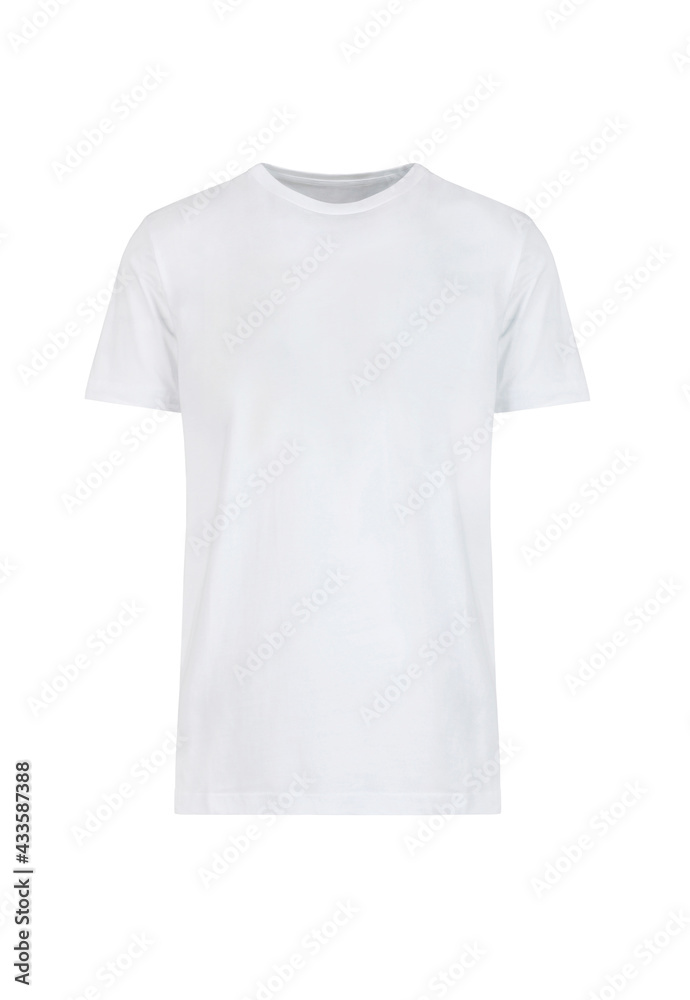 Men's white blank T-shirt template Men's white blank T-shirt template