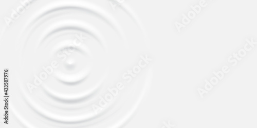 Creamy white ripple milk surface texture abstract background vector illustration