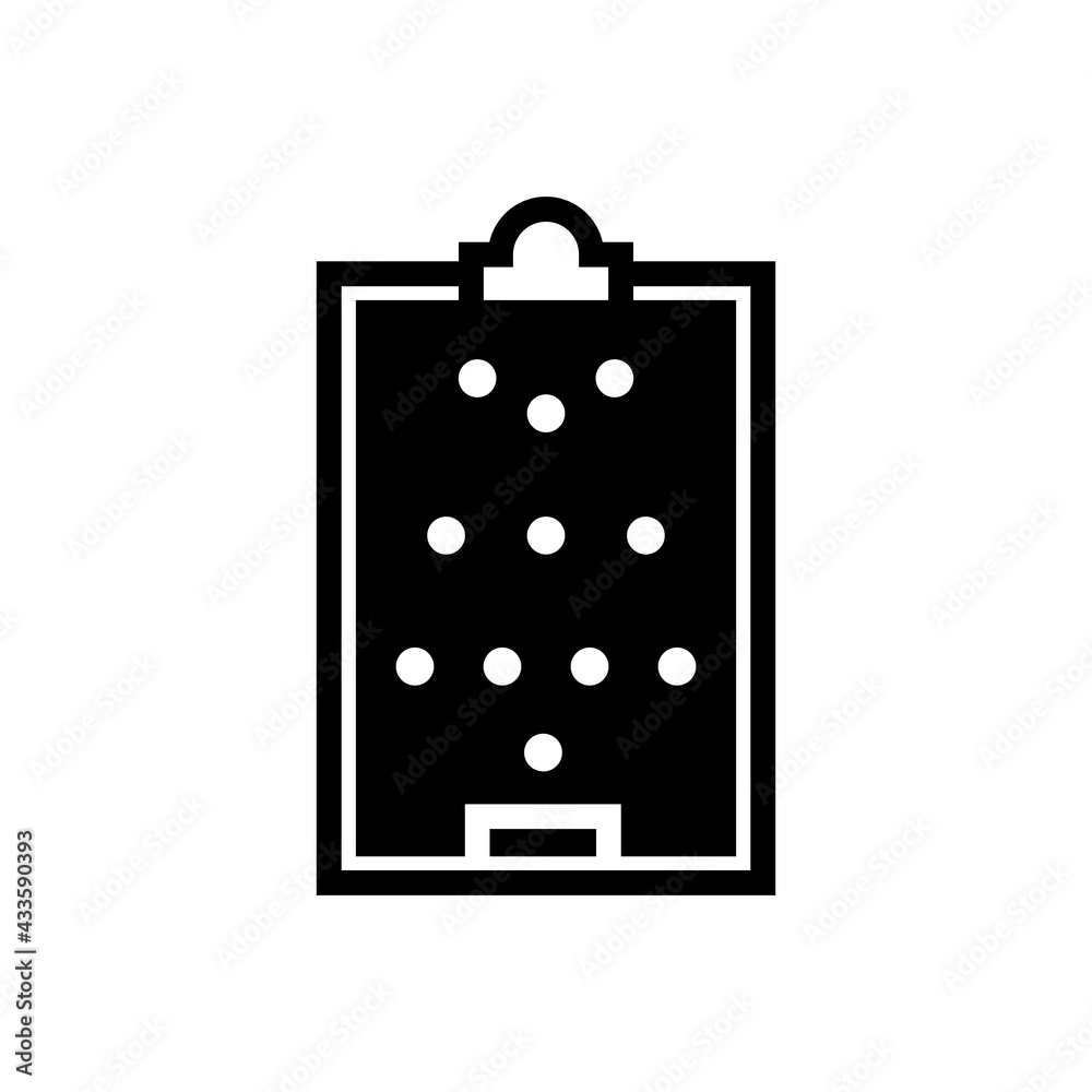Football or Soccer Formation Board Vector icon in Glyph Style. Clipboard for soccer player formation training media. Vector illustration icons can be used for apps, websites, or part of a logo. Football or Soccer Formation Board Vector icon in Glyph Style. Clipboard for soccer player formation training media. Vector illustration icons can be used for apps, websites, or part of a logo.