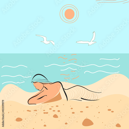 Girl on the beach