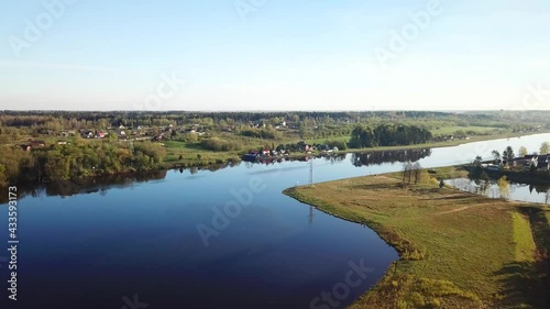 Wallpaper Mural Western Dvina River in the area of ​​the village of Barvin Torontodigital.ca