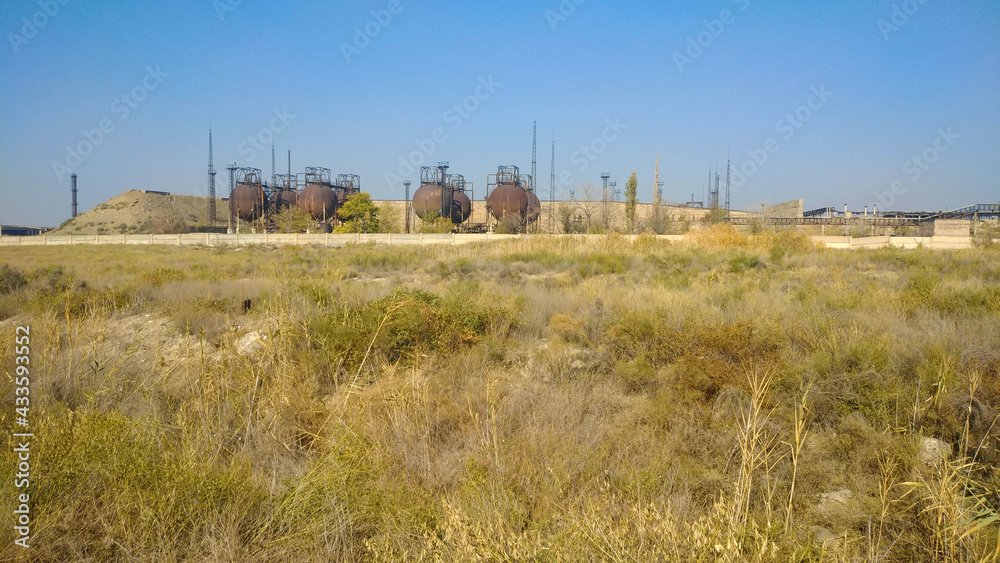 territory of an abandoned power plant in yerevan