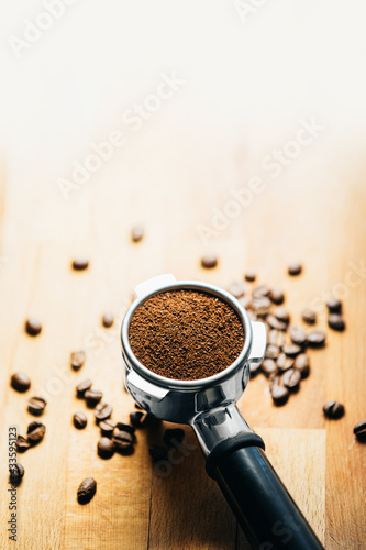 Portafilter Fresh Coffee beans
