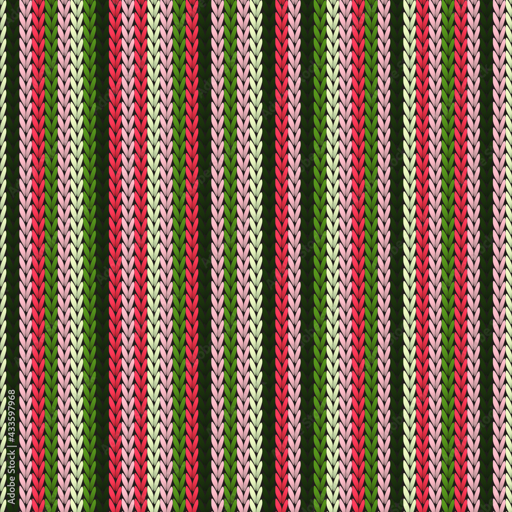 Yarn vertical stripes knit texture geometric vector seamless. Jumper hosiery textile print. Nordic style seamless knitted pattern. Fabric canvas illustration. Yarn vertical stripes knit texture geometric vector seamless. Jumper hosiery textile print. Nordic style seamless knitted pattern. Fabric canvas illustration.
