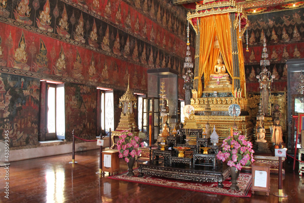 buddhist chapel (Buddhaisawan) in bangkok (thailand) 