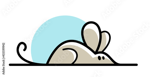 Little mouse flat style car...