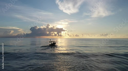 Beach during sunrise with 4K resolution