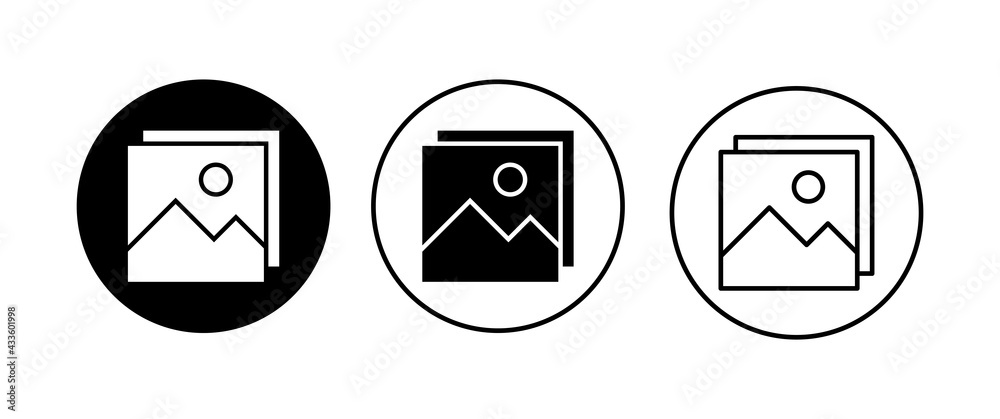 Picture icon set. photo gallery icon symbol Picture icon set. photo gallery icon symbol
