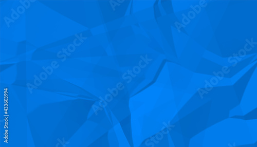 abstract blue crumpled paper texture background