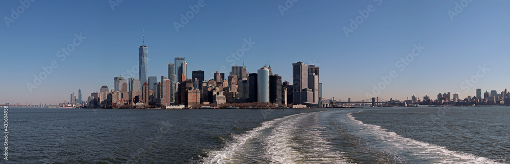 Naklejka premium Manhattan Skyline