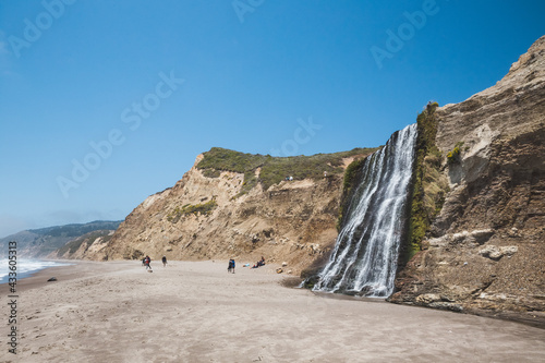 Alamere Falls in California on a sunny day photo