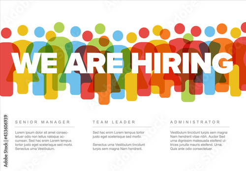 We are hiring minimalistic flyer template