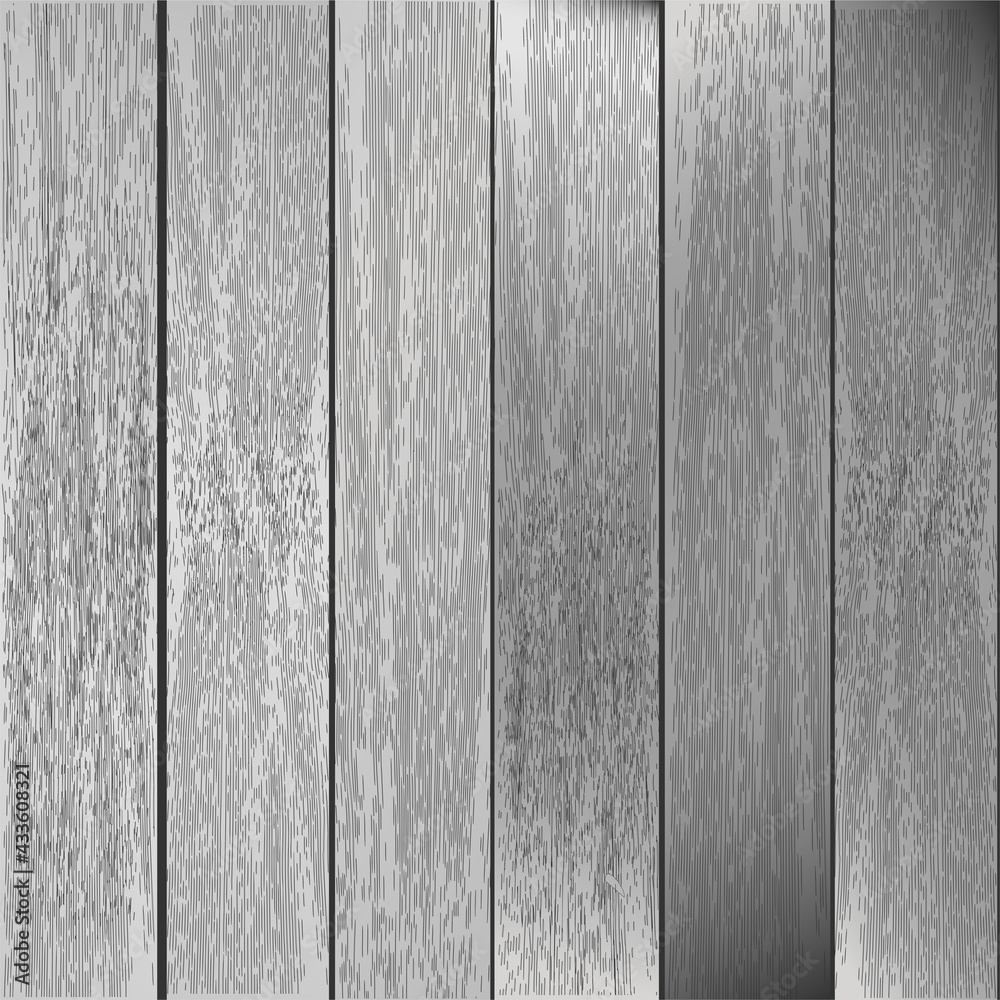 Fototapeta premium Vector illustration. Wood texture for your design, gray color. Vector illustration.