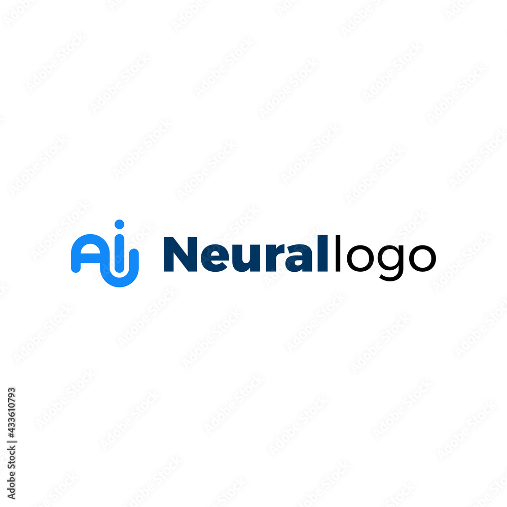 Vector Logo Artificial Intelligence Smooth Vector Logo Artificial Intelligence Smooth