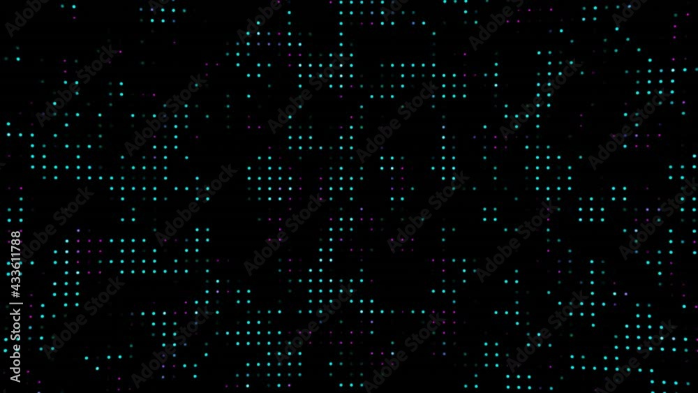 Abstract Data Digital Backdrop, Unobtrusive Dotted Background For Video On The Theme Of High Technology Or Digital Technological Cyber Screensavers