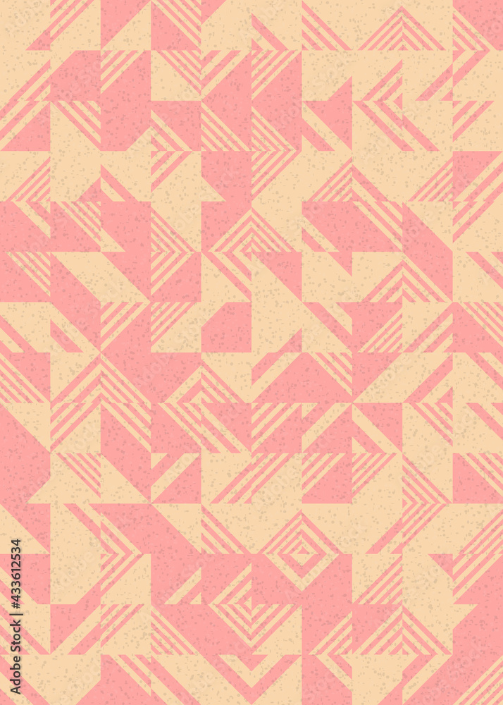 Fototapeta premium Abstract Geometric Pattern generative computational art illustration