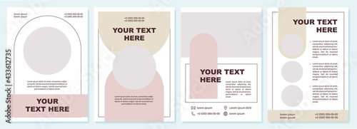 Business advert contemporary brochure template. Flyer, booklet, leaflet print, cover design with copy space. Your text here. Vector layouts for magazines, annual reports, advertising posters