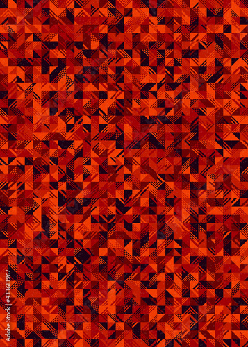 Abstract Geometric Pattern generative computational art illustration