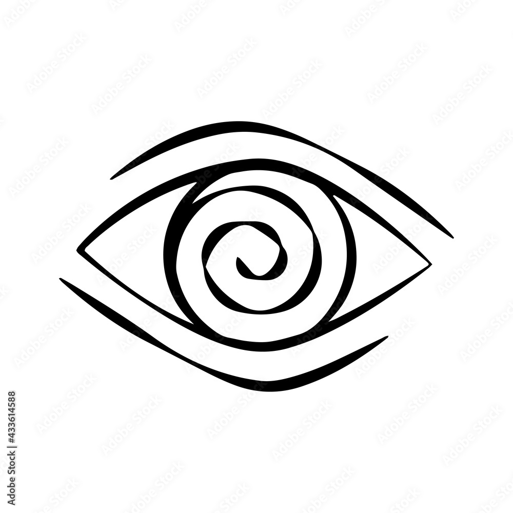 All Seeing Eye. Providence magic symbol in boho style. Astrology, occult and tribal, esoteric and alchemy sign. Vector All Seeing Eye. Providence magic symbol in boho style. Astrology, occult and tribal, esoteric and alchemy sign. Vector