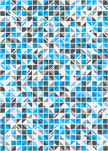 Abstract Geometric Pattern generative computational art illustration