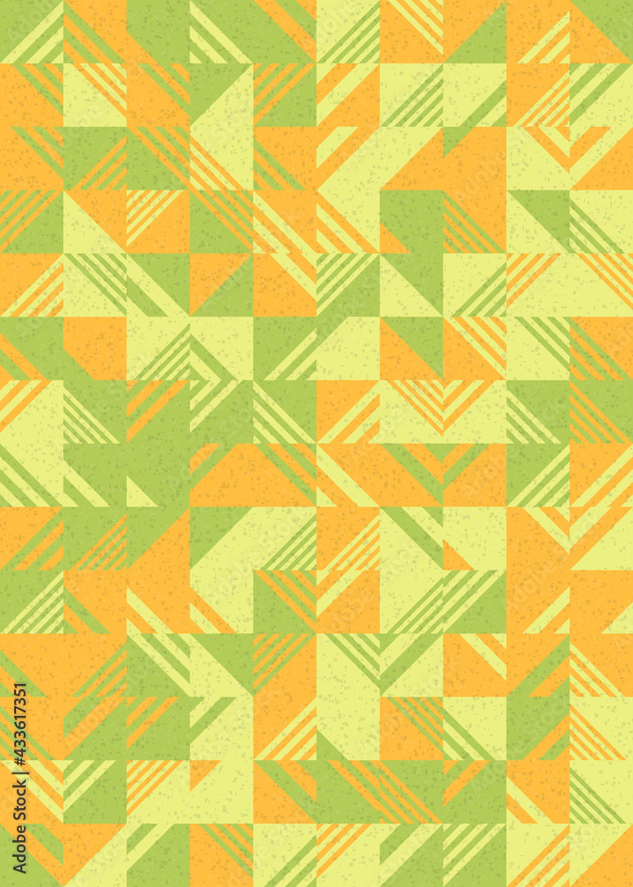 Abstract Geometric Pattern generative computational art illustration
