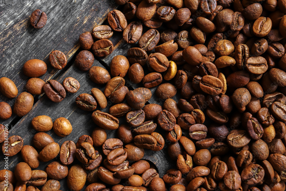 Coffee beans close up background Coffee beans close up background