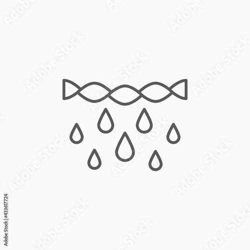 clothes squeeze out icon, squeeze vector illustration