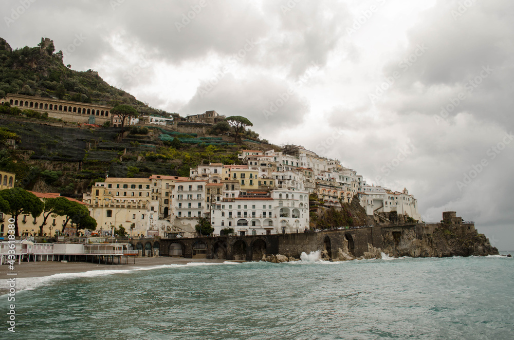 View of Amalfi Coast in Italy