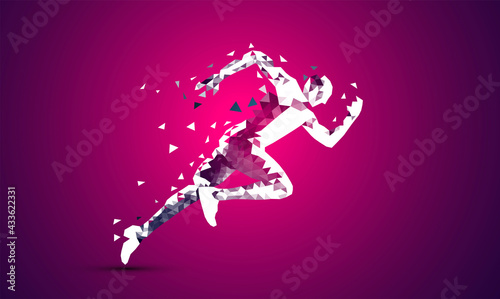 corsa, correre, competizione, sport, poligonale