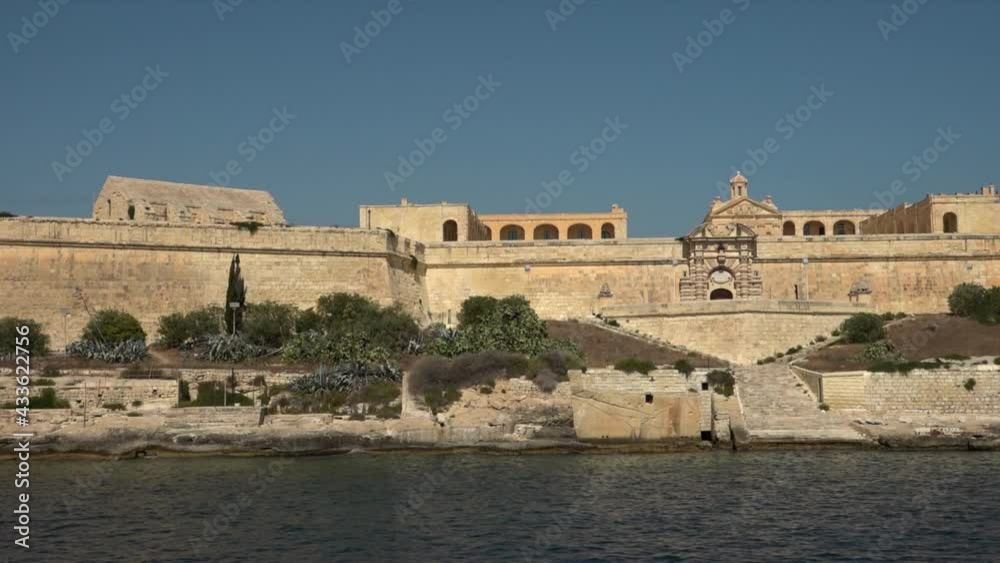sailing close to the malta walls and shoreline. sailing close to the malta walls and shoreline.