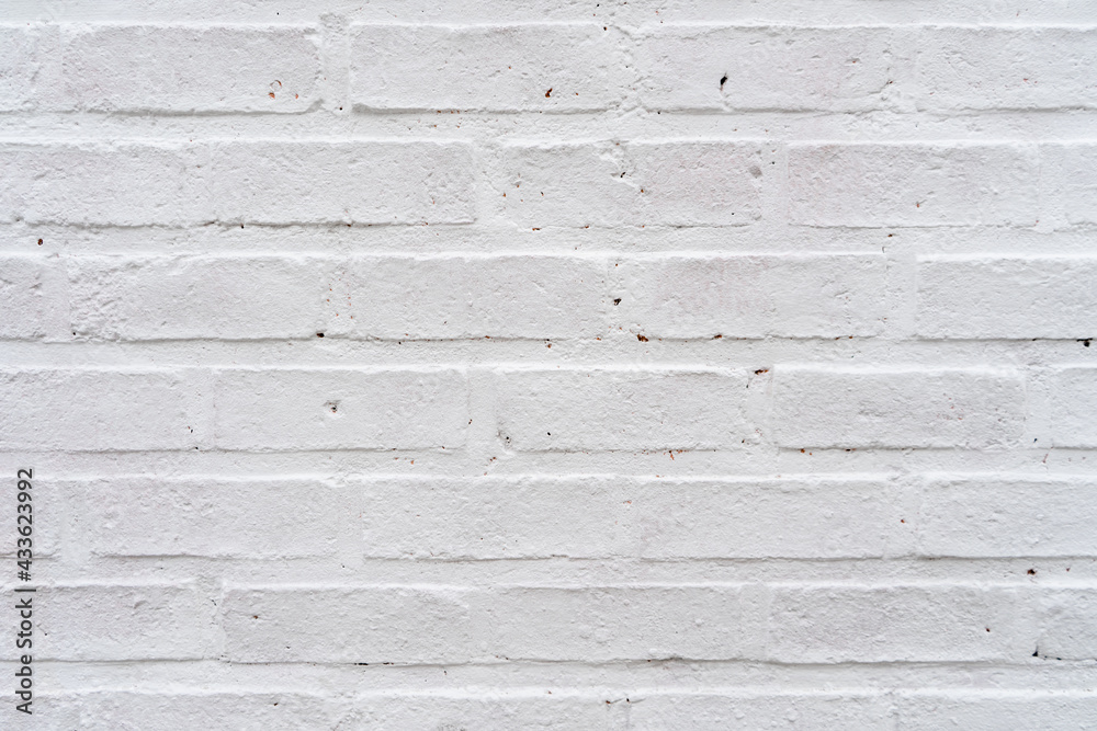 Rustic white painted brick wall texture background. Rustic white painted brick wall texture background.