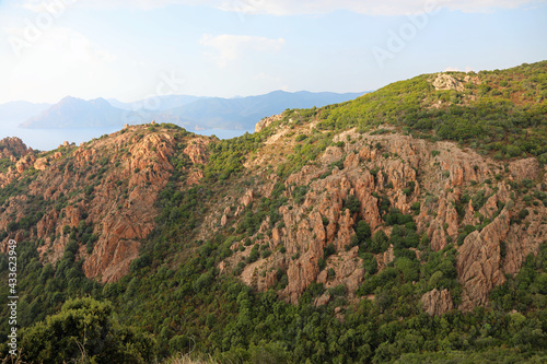 incredible red badlands called Calanques de Piana of western Corsica