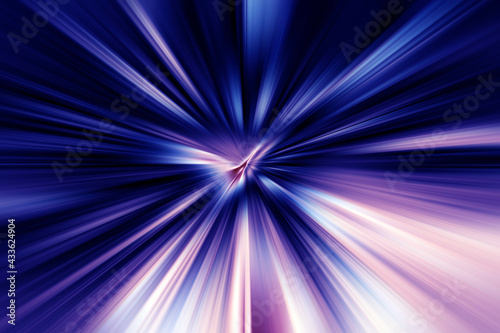 Abstract radial zoom blur surface of  lilac and pink  tones. Abstract  bright lilac background with radial, radiating, converging lines.	