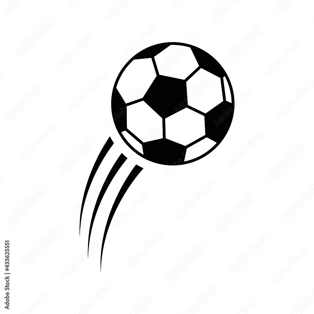 Fototapeta premium Soccer ball, simple style, icon. Vector illustration isolated on white background