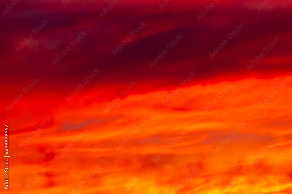 Colorful sunset with clouds in the sky. Colorful sunset with clouds in the sky.